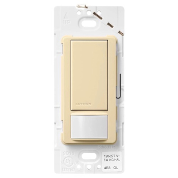 Lutron Maestro Occupancy Sensor Switch - 3-Way - 120-277V - Ivory