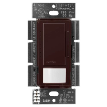 Lutron Maestro Occupancy Sensor LED+ Dimmer - Single Pole / Multi-Location - Brown
