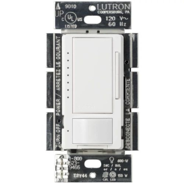 Lutron Maestro Occupancy Sensor LED+ Dimmer - Single Pole / Multi-Location - White