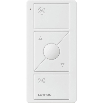 Lutron Pico Original Smart Remote for Fan Control - 3-Button Raise/Lower with Preset Button - White