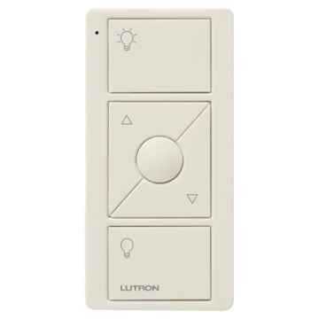 Lutron Original 3-Button Pico Smart Remote with Raise/Lower and Preset - Light Icons - Light Almond - Retail Packaging
