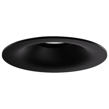 ELCO Lighting Koto Pex 3" Canless Round Curved Reflector Trim - Black