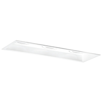 ELCO Lighting Koto Multiple Triple Head Trim - White