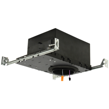 ELCO Lighting Koto 4" 0-10V Dedicated LED IC Airtight New Construction R60 and Chicago Plenum Housing - 120/277V