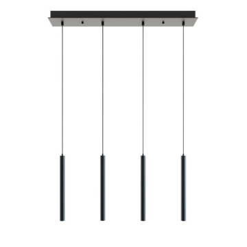 AFX Eli 4-Light Linear Pendant - 3000K - 120-277V - Black