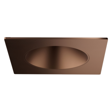 ELCO Lighting Koto Pex 3" Canless Square Deep Reflector Trim - Bronze