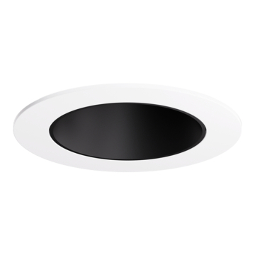 ELCO Lighting Koto Pex 3" Canless Round Deep Reflector Trim - Black / White