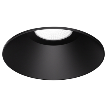 ELCO Lighting Koto Pex 4" Round Trimless Smooth Reflector Trim - Black