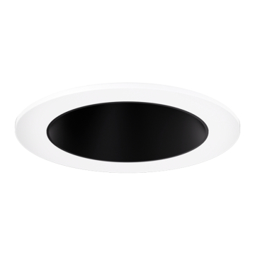ELCO Lighting Koto Pex 4" Canless Round Deep Reflector Trim - Black / White