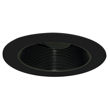 ELCO Lighting Koto Pex 4" Canless Diecast Round Adjustable Baffle Trim - Black