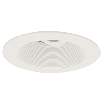 ELCO Lighting Koto Pex 4" Canless Diecast Round Adjustable Baffle Trim - White