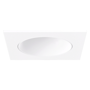 ELCO Lighting Koto Pex 4" Canless Square Deep Reflector Trim - White