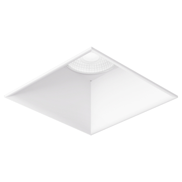 ELCO Lighting Koto Pex 4" Square Trimless Smooth Reflector Trim - White