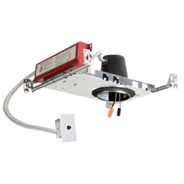 ELCO Lighting Koto 4" 0-10V New Construction Dedicated LED IC Airtight Housing - Battery Backup - 120/277V