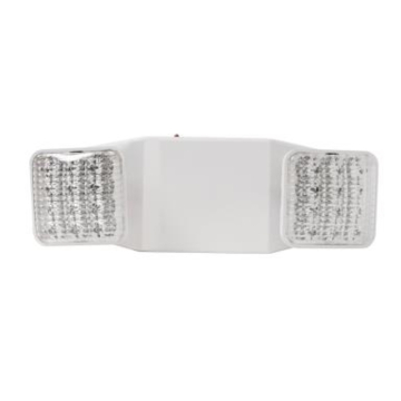 MaxLite Square Head LED Emergency Light - Battery Backup - 120-277V - White