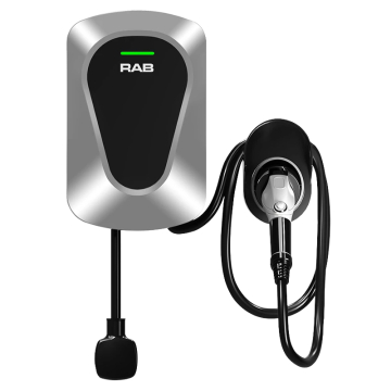 RAB Level 2 Plug-and-Play Electric Vehicle Charger - 32A Max Output - 23ft Cable - 200-240V