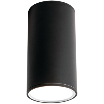 AFX Everly 8" LED Outdoor Cylinder Ceiling Mount - CCT Selectable - 120-277V - Black