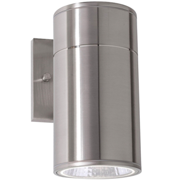 AFX Everly 8" LED Outdoor Wall Sconce - CCT Selectable - 120-277V - Satin Nickel
