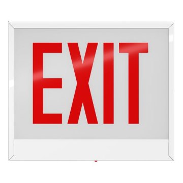 RAB Chicago Approved LED Exit Sign - Single Face - Battery Backup - 120/277