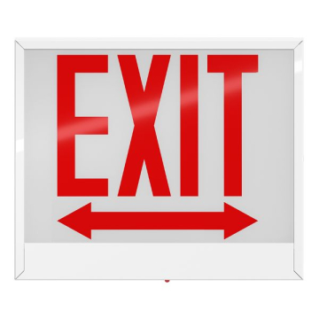 RAB Chicago Approved LED Exit Sign - Single Face - Battery Backup - 120/277