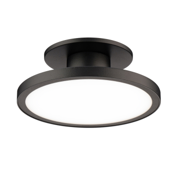 WAC Lighting Twist-N-Lite 8" LED Semi-Flush Mount - 800 Lumens - 14W - CCT Selectable - 120V - Black