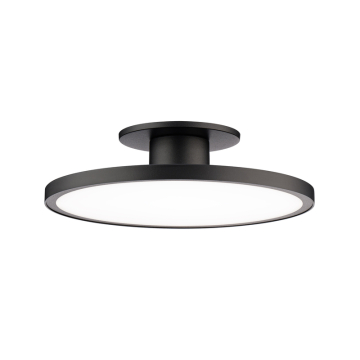 WAC Lighting Twist-N-Lite 11" LED Semi-Flush Mount - 1,200 Lumens - 19W - CCT Selectable - 120V - Black