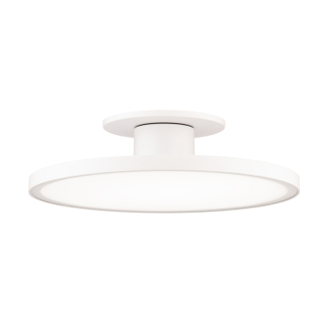 WAC Lighting Twist-N-Lite 11" LED Semi-Flush Mount - 1,200 Lumens - 19W - CCT Selectable - 120V - White