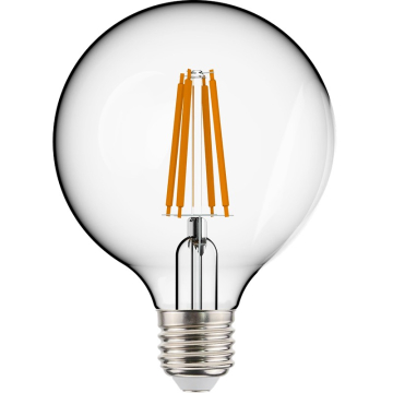 RAB 5W G25 LED Filament Lamp - Frosted Lens - 2700K - 500 Lumens - 120V