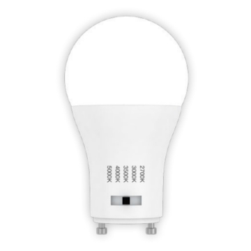 Green Creative High CRI LED A19 Lamp - GU24 Base - 9W - CCT Selectable - 800 Lumens - 120V