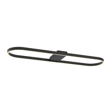 AFX Glo 48" Linear Semi-Flush - 3000K - 120V - Black
