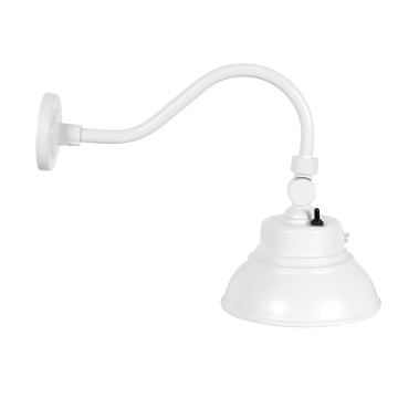Westgate GNB LED Gooseneck Barn/Area Light - Photocell - 25W - CCT Selectable - 3,000 Lumens - 120-277V - White