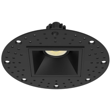 RAB 2" Square Trimless Gimbal Recessed LED Downlight - 6W - CCT Selectable - 441 Lumens - 38° Beam Angle - 120V - Black