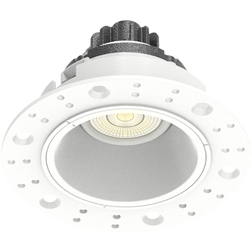 RAB 2" Round Trimless Gimbal Recessed LED Downlight - 6W - CCT Selectable - 479 Lumens - 38° Beam Angle - 120V - White
