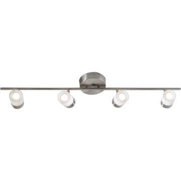 AFX Gramercy 4-Light LED Fixed Rail Track Light - 3000K - 120V - Satin Nickel