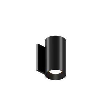 DMF Lighting H-Series 3.5" LED Wall Mount Cylinder - 5 | 9 | 12W - Dim-to-Warm / 3K-22K - 120V - Black