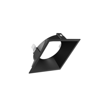 DMF Lighting H-Series 4" Square Flangeless Trim - Black 