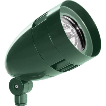 RAB 13W LED Bullet Flood Light - 5000K - 1,799 Lumens - 120-277V - Verde Green