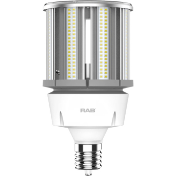 RAB 80W LED HID Post Top Retrofit Lamp - EX39 Base - 4000K - 10,800 Lumens - 120-277V