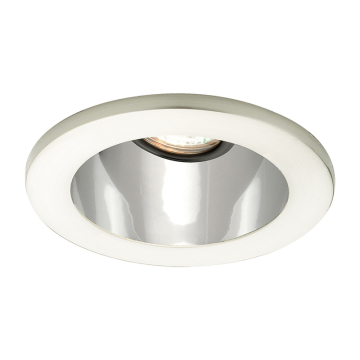 WAC Lighting 4" Low Voltage Round Open Specular Reflector Gimbal Downlight Trim - Brushed Nickel