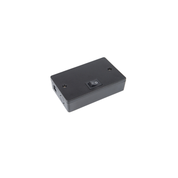 WAC Lighting Hardwired Box with On/Off Switch for Line Voltage Puck Light - Black