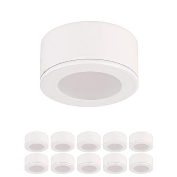 WAC Lighting Mini Puck LED Puck Light - 10 Pack - 95 Lumens - 20W - 3000K - 24V - White