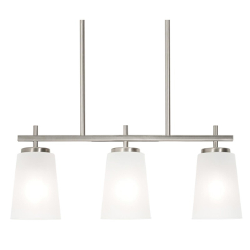 AFX Joanna 3-Light Linear Pendant - 120V - Satin Nickel