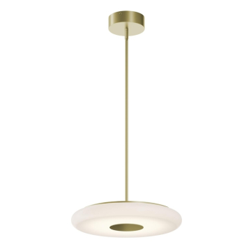 AFX June 18" LED Pendant - 1,800 Lumens - 30W - CCT Selectable - 120-277V - Light Antique Brass