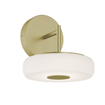 AFX June 8" LED Wall Sconce - 600 Lumens - 10W - CCT Selectable - 120-277V - Light Antique Brass