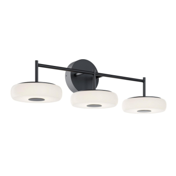 AFX June 3-Light LED Vanity Light - 1,800 Lumens - 30W - CCT Selectable - 120-277V - Black