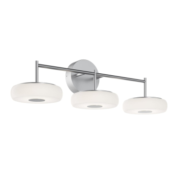 AFX June 3-Light LED Vanity Light - 1,800 Lumens - 30W - CCT Selectable - 120-277V - Satin Nickel