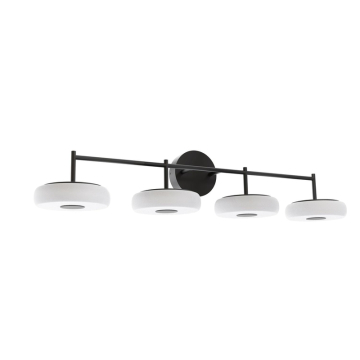 AFX June 4-Light LED Vanity Light - 2,400 Lumens - 40W - CCT Selectable - 120-277V - Black