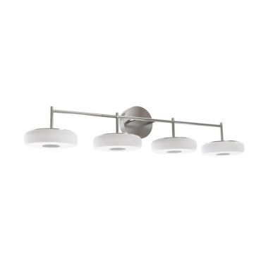 AFX June 4-Light LED Vanity Light - 2,400 Lumens - 40W - CCT Selectable - 120-277V - Satin Nickel