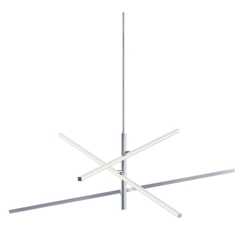 AFX Knoll 48" LED Pendant - 2,600 Lumens - 60W - CCT Selectable - 120-277V - Polished Chrome