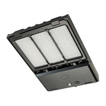 Keystone XFit OpticSwap LED Area Light - Type III, V Included - 290 | 210 | 185W - CCT Selectable - 120-277V - Black